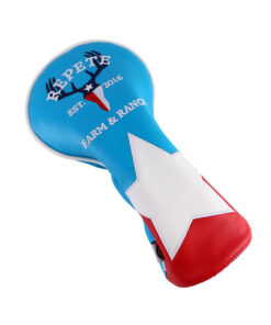 embroidery wooden golf club headcover