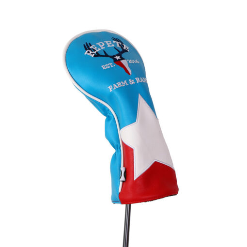 embroidery wooden golf club headcover