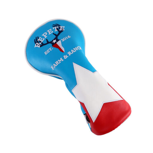 embroidery wooden golf club headcover
