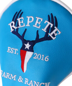 embroidery wooden golf club headcover